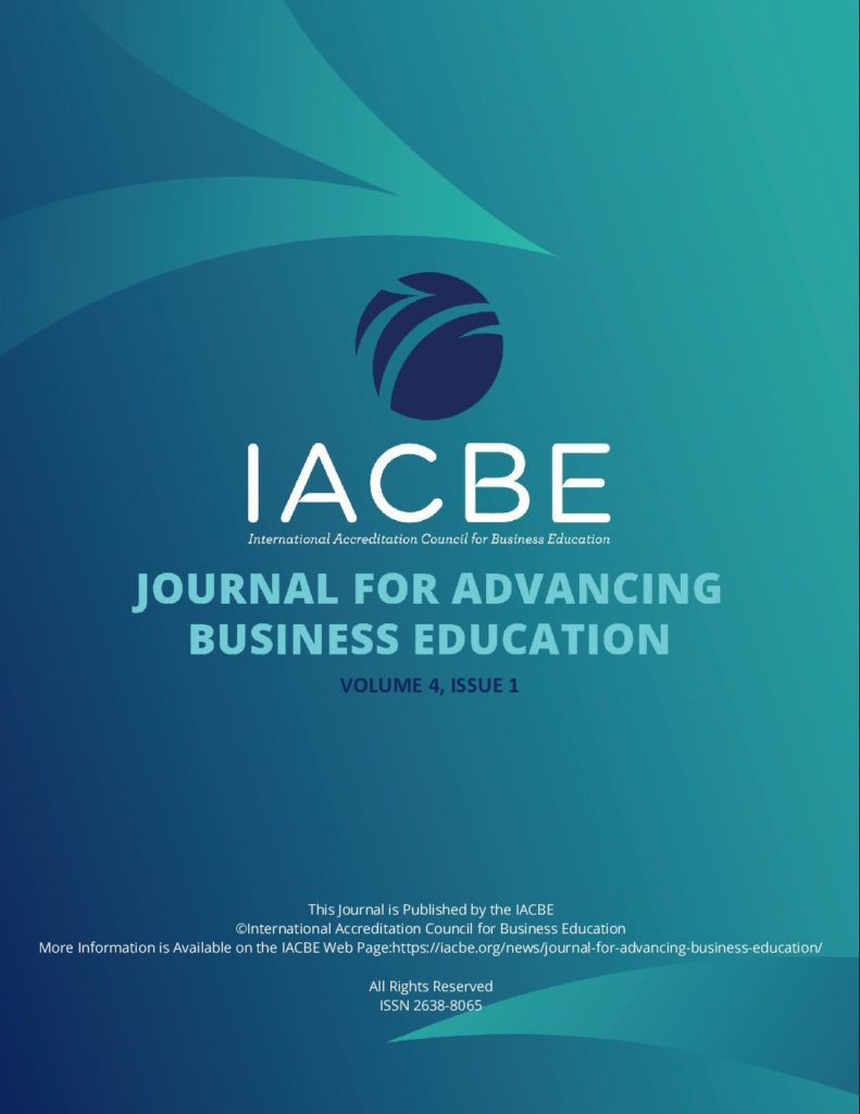 Journal for Advancing Business Education – Vol 4 | Issue 1